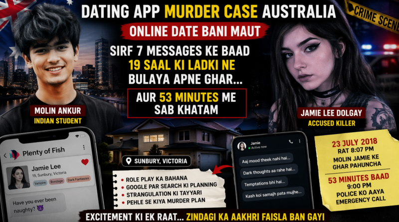 Jamie ki dark personality aur psychological mindset dikhata cinematic crime scene collage image