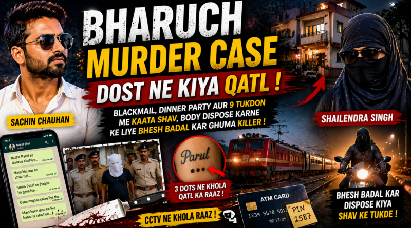 Bharuch Murder Case me dost ne ki hatya, body ko tukdon me kaat kar bhesh badal kar dispose kiya